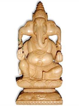 Idols - Wood, 10 cm, Beige | Handcrafted, Intricate Details, Smooth Finish, Collectible, Traditional Style