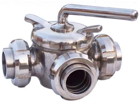 Stainless Steel 3-Way Plug Valve