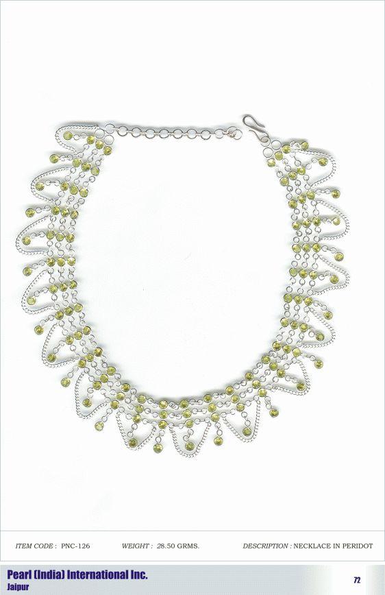 Necklace in Peridot