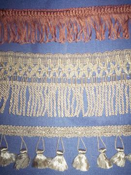 Ribbons & Laces - Polyester Beaded Lace, Beige, Custom Length | Elegant Design, Durable, Versatile, Easy to Sew, Light Weight