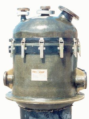 Fibre Wound Filter - Fiberglass, 500 mm Diameter, 1000 mm Height, 10 Bar Pressure | Multiple Connections, High Flow, Easy Cleaning, Durable, Efficient Filtration, Reliable Operation, Cost Effective