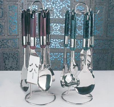 Kitchenware - Stainless Steel, 12x5x10 Inches | 8-Piece Complete Set, Ergonomic Design, Durable Materials, Heat Resistant to 450Â°F, Easy Storage