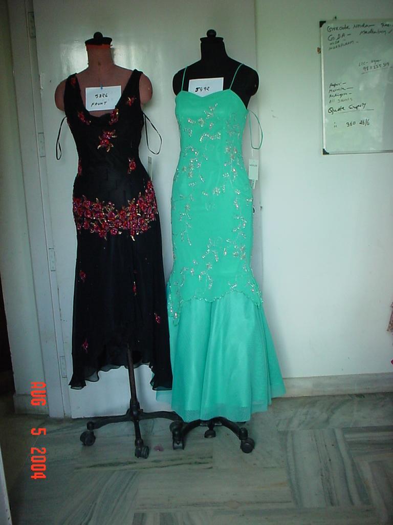 Silk Sequins Ladies Dresses # 5826 & 5492