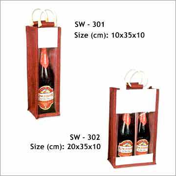 Jute - Wine Bags