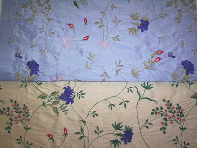Embroidery Silk Fabric - 45 Inches Width, 150 gsm Light Blue | Durable, Luxurious Feel, Soft Texture, Versatile, Vibrant Colors