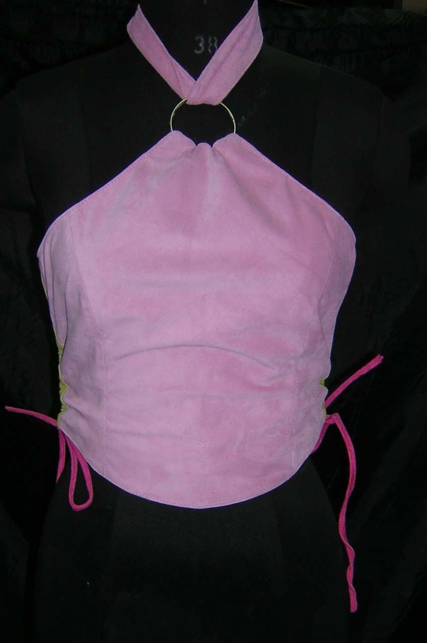 Suede Leather Top