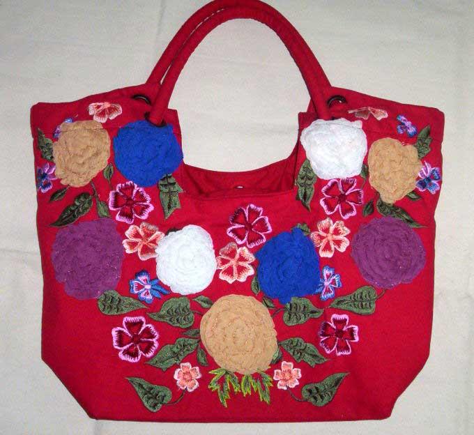 CHIFFON EMBROIDERED BAG