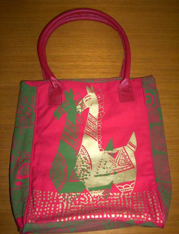 PRINTED CANVAS WITH GOLD PRINT