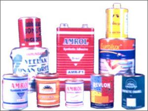 Adhesive Tin Container