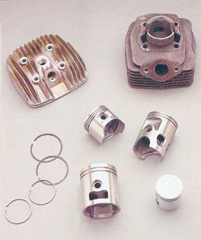 पिस्टन, पिस्टन रिंग्स और सिलेंड्रिकल ब्लॉक