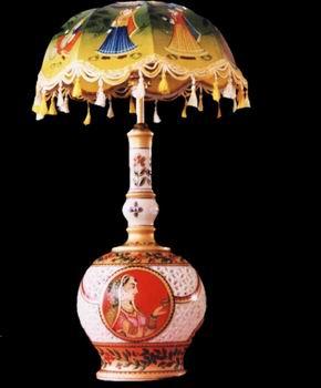 Excellent Marble Lamp - Marble, 24 Inches Height, 12V LED | Elegant Design, Soft Lighting, Handcrafted Detail