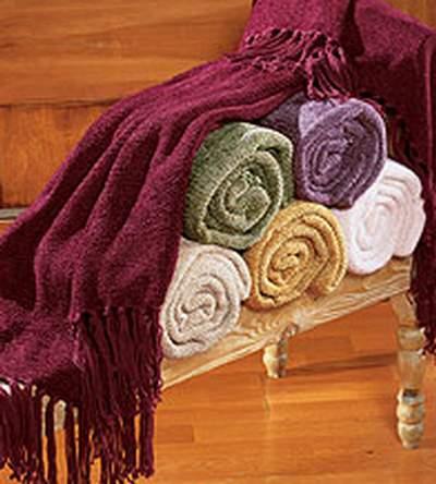 RAYON CHENILLE THROWS