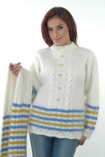 Pullover With Scarf