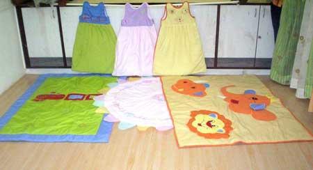 Sleeping bags, Quilts and Play mats