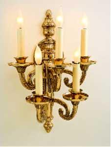 Five Light Antique Wall Sconce