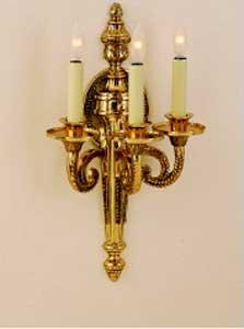 Three Light Antique Sconce