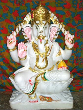 Ganesh ji Marble Statue in 30 Inches