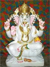 Ganesh Ji Marble Statue In 30 Inches