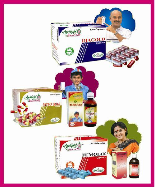 Dia Gold Capsules , Memo Gold Caps, Femolix Capsules