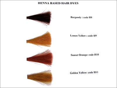 Henna based hair dyes