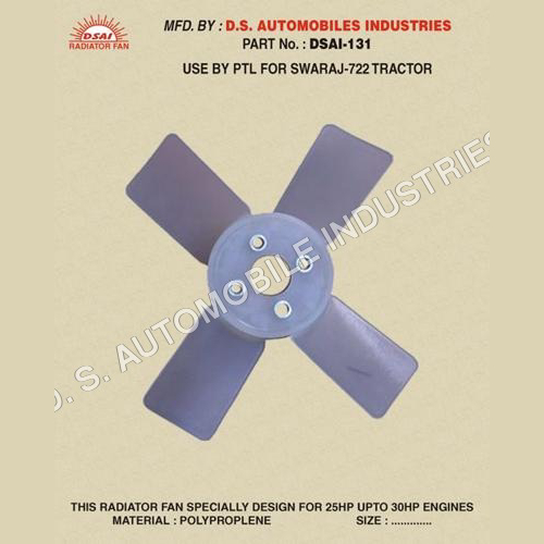 Radiator Fan Blades By D. S. AUTOMOBILE INDUSTRIES