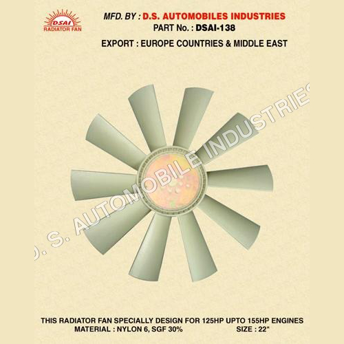 Nylon Radiator Fan Size: Customize
