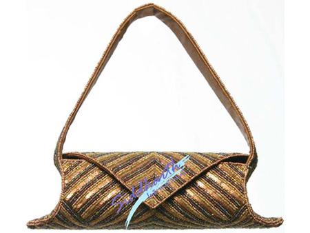 Copper Beaded Bag