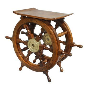 Nautical Wheel Table
