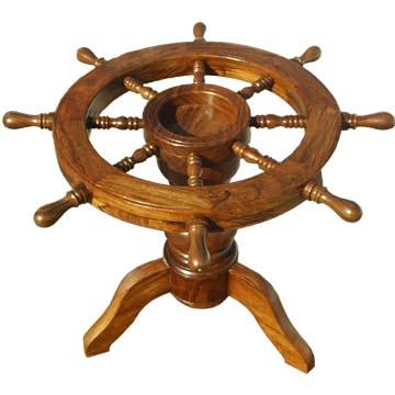 Nautical Wheel Table