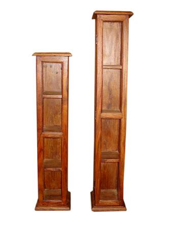 Wooden Cubes and Wooden Bar Stools