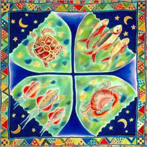 Hand Painted Silk Scarves