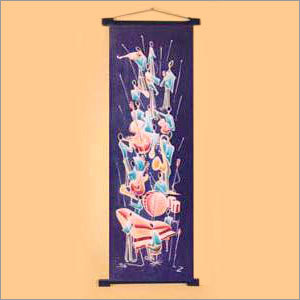 Hand Painted Silk Wall Hangings