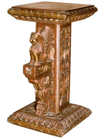 Polished Elephant Telephone Stand