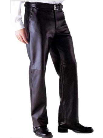Mens Trouser - Leather, Size 30-42, Black | Durable Material, Classic Style, Comfortable Fit, Versatile Wear