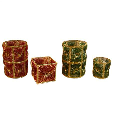 Beaded Pillar Holder