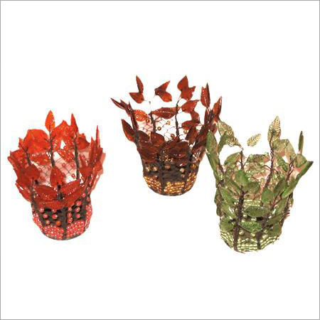 Beaded Votives - Glass, Small, Multicolor | Elegant Design, Unique Style, Versatile Use, Lightweight