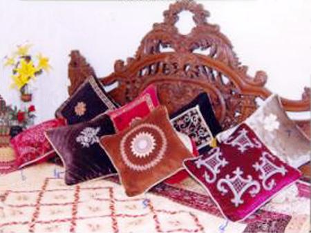 Cushion Covers - Velvet 12x16 Inches Burgundy, Embroidered Pattern | Soft Comfort, Durable Material, Zipper Closure, Easy Cleaning