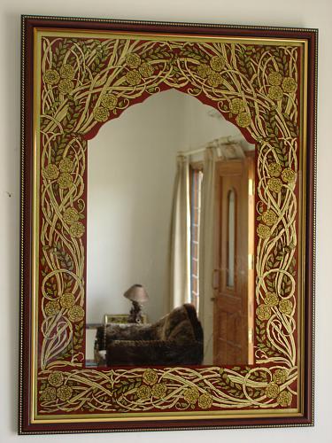 Decorative Hand Painted Mirror