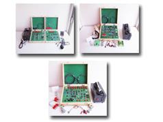 PTN - 2001 (4 Kit System) - Green Color LED and Detector Testing Fiber Loss & NA Measurement Analog & Digital Link Manchester Coding PC Communication VLSI Features