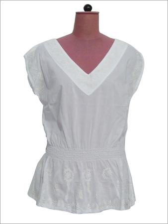 Cotton embroidered top