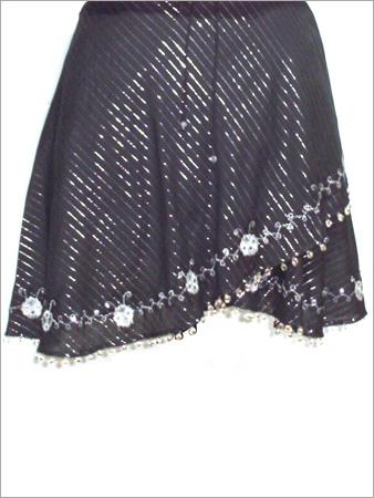 Cotton Mini Wrap Skirt