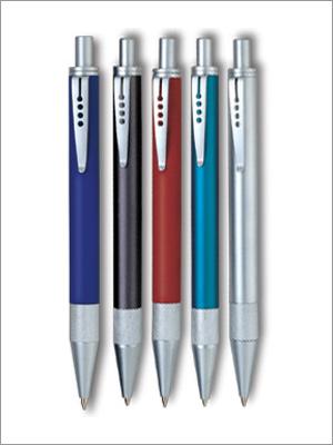 Button Press Ball Pens - Plastic Metal 140 mm Blue | Smooth Writing Comfortable Grip Reliable Mechanism
