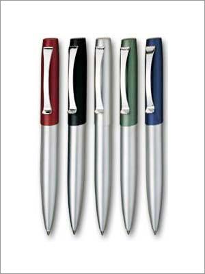 Twist Ball Pens - Plastic/Metal Body, 140mm, Black/Blue Ink | Smooth Writing, Comfortable Grip, Twist Mechanism