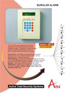 Auto dialer alarm security systems