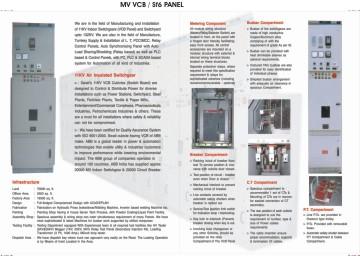 MV VCB / Sf6 PANEL
