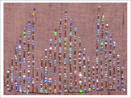 Multi Sequins with Pipe Stole
