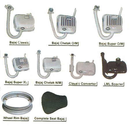 Silencer for Chetak & LML