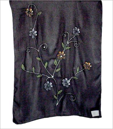 Nylon and Polyester Hand Printed Scarf