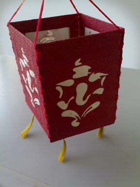 Handmade paper cutwork lamp