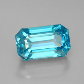 Oval Cut Blue Zircon